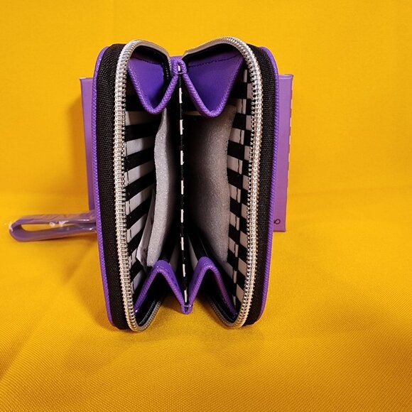 Marc Tetro Bichon Frise Purple Dog Wallet Cardholder Wristlet NEW - Picture 7 of 9